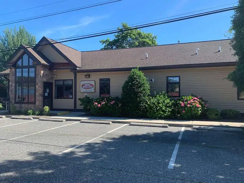 Far side view of the dental establishment