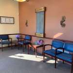 Waiting area with chairs